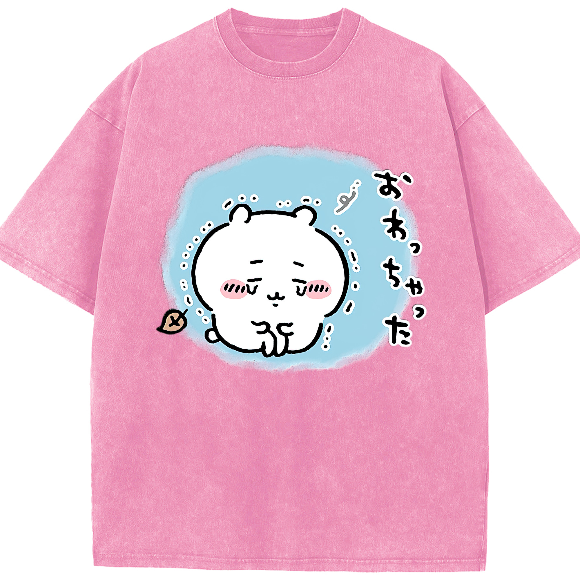 （画像用） ちいかわ ちいかわ Chii-kawa chiikawa 綿100% ヴィンテージ風 半袖Tシャツ（フロントプリント）